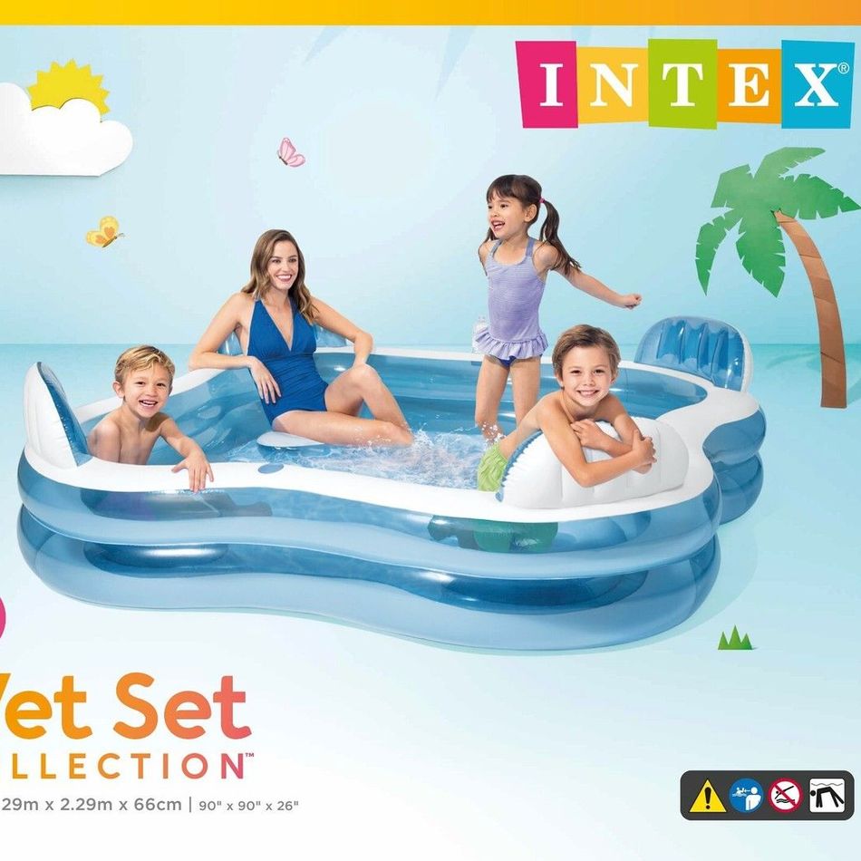 SWIM CENTER FAMILY LOUNGE POOL , AGES 3+ (229cm x 229cm x 66cm) 1