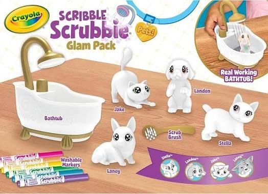 SCRIBBLE SCRUBBIE PET 2CT,RAB/HAMSTR,6P